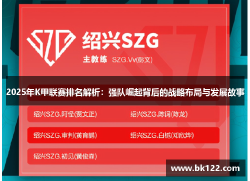 2025年K甲联赛排名解析：强队崛起背后的战略布局与发展故事